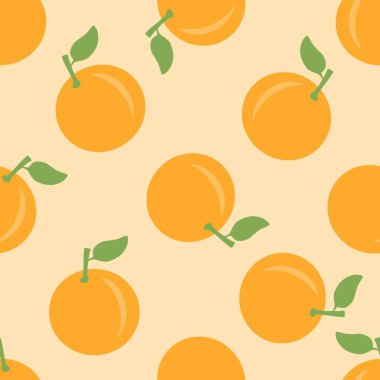 Portakal meyveli kusursuz desen