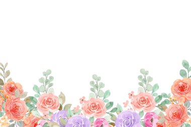 tasarım için suluboya çiçek arkaplanı 