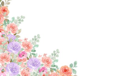 tasarım için suluboya çiçek arkaplanı 