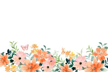 Düğün, doğum günü, kart, arkaplan, davetiye, duvar kağıdı, çıkartma, dekorasyon için suluboya çerçeve.