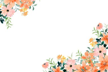 Düğün, doğum günü, kart, arkaplan, davetiye, duvar kağıdı, çıkartma, dekorasyon için suluboya çerçeve.