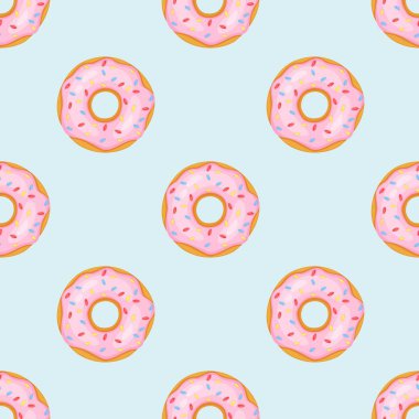 Tatlı desenli donut.