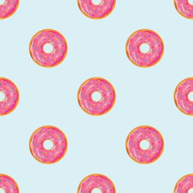 Tatlı desenli donut.