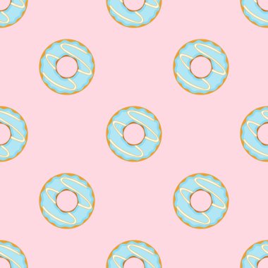  Tatlı desenli donut.