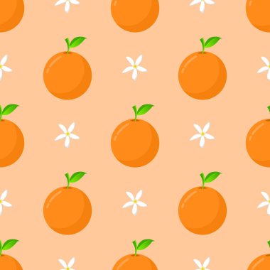 Portakal meyveli kusursuz desen