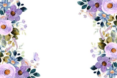 Düğün, doğum günü, kart, arkaplan, davetiye, duvar kağıdı, çıkartma, dekorasyon için suluboya çerçeve.