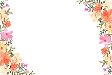 Düğün, doğum günü, kart, arkaplan, davetiye, duvar kağıdı, çıkartma, dekorasyon için suluboya çerçeve.