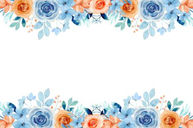 Tasarım için suluboya çiçekler arka plan vektörü.