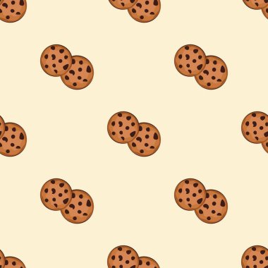 Tatlı çikolata parçalı kurabiye