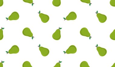 Armutsuz desen. Meyve arkaplanı. Güzel vektör baskısı.