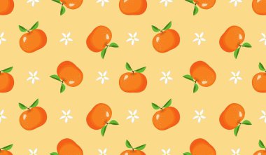 Portakal meyveli kusursuz desen