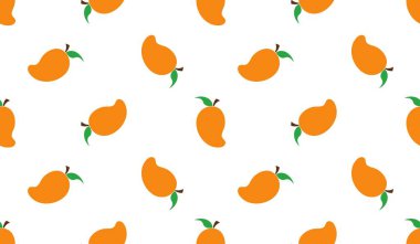 Mango meyveli, pürüzsüz bir şekil. Beyaz arka planda yaz tropikal meyveleri. 