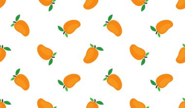 Mango meyveli, pürüzsüz bir şekil. Beyaz arka planda yaz tropikal meyveleri. 