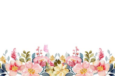 tasarım için suluboya çiçek arkaplanı.