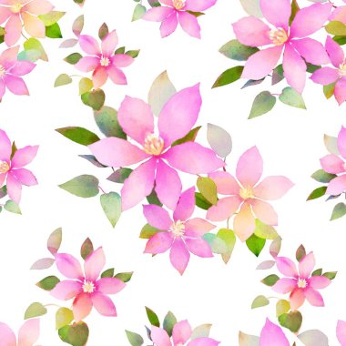 Arkaplan, kumaş, tekstil, moda, duvar kağıdı, düğün, pankart, çıkartma, dekorasyon vs. için güzel pembe suluboya deseni.