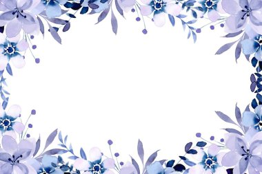 Tasarım için suluboya çiçekler arka plan vektörü.