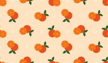 Portakal meyveli kusursuz desen