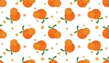 Portakal meyveli kusursuz desen