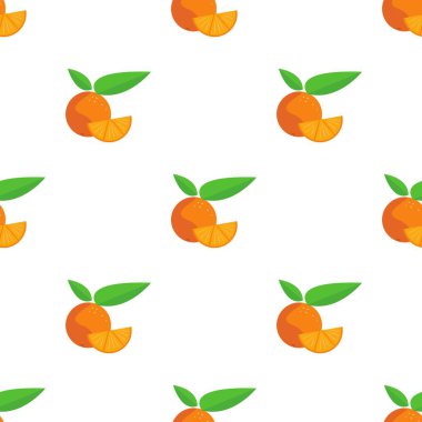 Portakal meyveli kusursuz desen