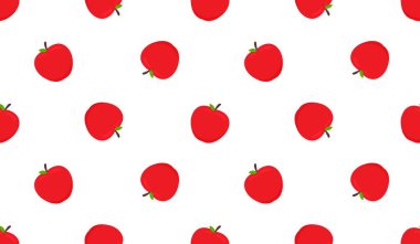 elma ile Seamless modeli. vektör çizim.