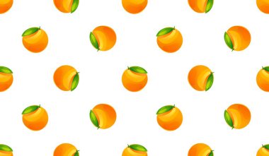 Portakal meyveli kusursuz desen