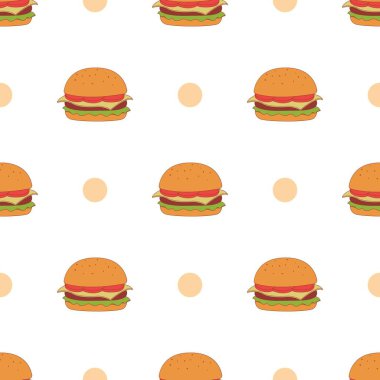 Desensiz fast food ürün arka plan vektör logosu duvar kağıdı restoran burgeri