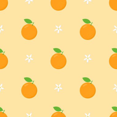 Portakal meyveli kusursuz desen