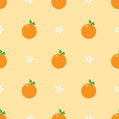 Portakal meyveli kusursuz desen