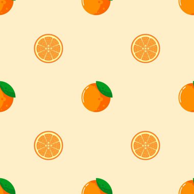 Portakal meyveli kusursuz desen