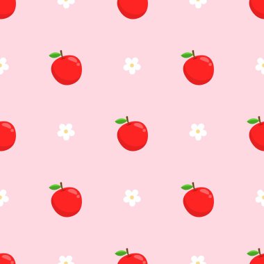 Çizgi film kırmızı elmasız desen.