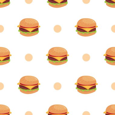 Desensiz fast food ürün arka plan vektör logosu duvar kağıdı restoran burgeri
