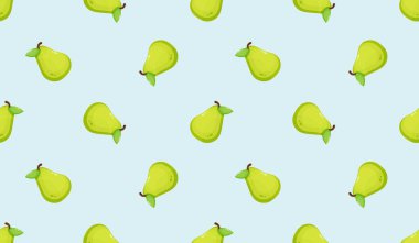 Armutsuz desen. Meyve arkaplanı. Güzel vektör baskısı.