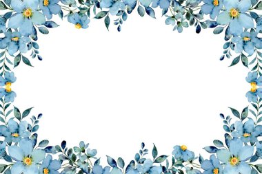 Düğün, doğum günü, kart, arkaplan, davetiye, duvar kağıdı, çıkartma, dekorasyon vesaire için çiçek rengi çerçevesi.