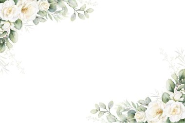 Arka plan, düğün, doğum günü, duvar kağıdı, pankart, çıkartma, dekorasyon vs. için suluboya ile sarı, vahşi çiçek kenarı.