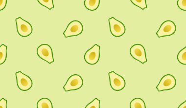 Avokado desenli geometrik dikişsiz. taze avokado deseni.