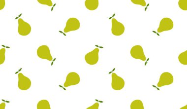 Armutsuz desen. Meyve arkaplanı. Güzel vektör baskısı.