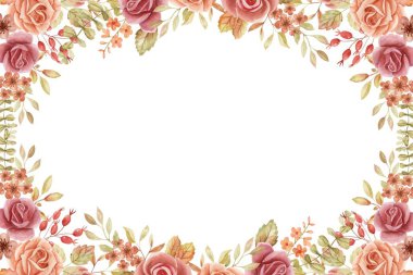 Tasarım için suluboya çiçekler arka plan vektörü.