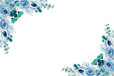 Tasarım için suluboya çiçekler arka plan vektörü.