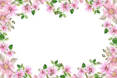 Tasarım için suluboya çiçekler arka plan vektörü.