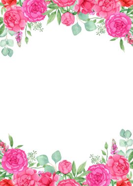 Tasarım için suluboya çiçekler arka plan vektörü.