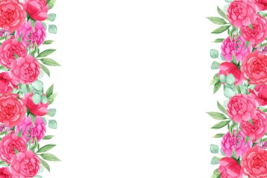 Tasarım için suluboya çiçekler arka plan vektörü.