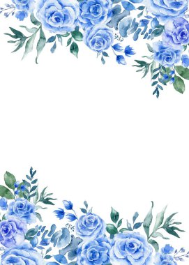 Tasarım için suluboya çiçekler arka plan vektörü.