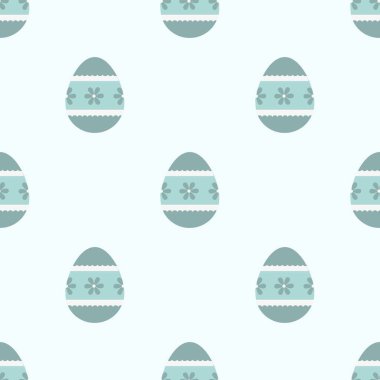 Paskalya yumurtası Dikişsiz desen vektör çizim.