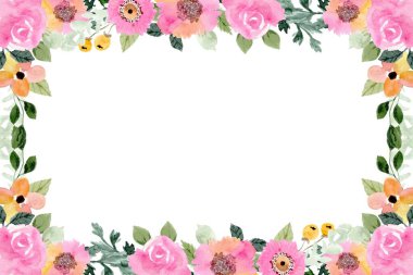 Tasarım için suluboya çiçekler arka plan vektörü.