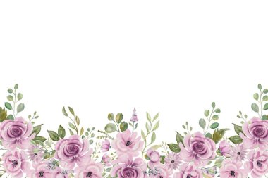 Tasarım için suluboya çiçekler arka plan vektörü.