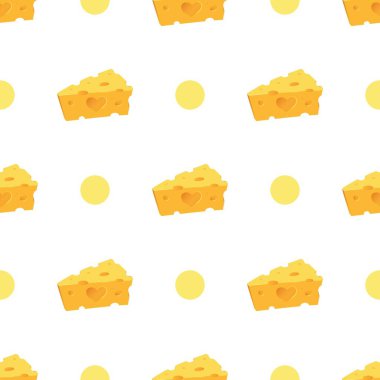 Kusursuz peynir ikonu. Peynir vektör deseni arkaplanı
