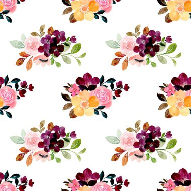 Tasarım için suluboya çiçekler arka plan vektörü.