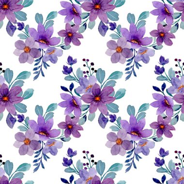 Beyaz arka planda tatlı bir suluboya deseni var. Güzellik ürünleri veya diğer ürünler için suluboya desen.