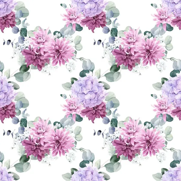 Beyaz arka planda tatlı bir suluboya deseni var. Güzellik ürünleri veya diğer ürünler için suluboya desen.