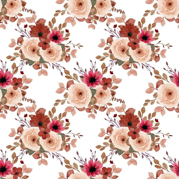 Beyaz arka planda tatlı bir suluboya deseni var. Güzellik ürünleri veya diğer ürünler için suluboya desen.